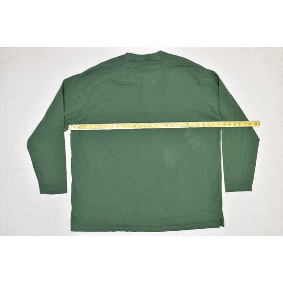 Duluth Trading Co. Longtail Henley T-Shirt Men's Big & Tall Size 2XL Green - Picture 5 of 8